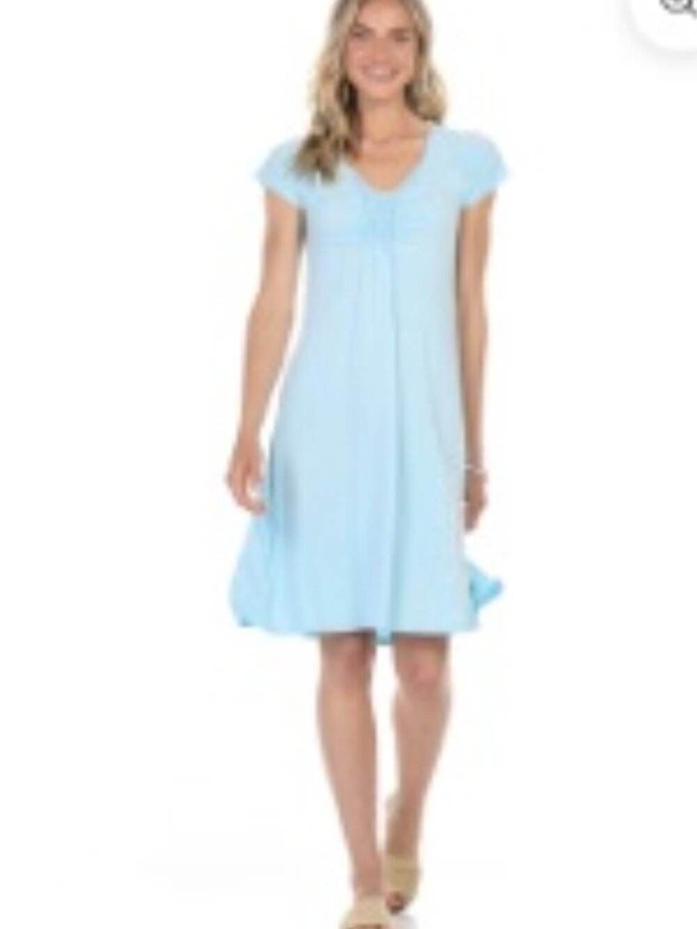 Fresh Produce Emma Swimming Pool Blue Knee Length Dress size 1x
